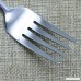 HUELE Set of 5 Korean Stainless Steel Table Forks Dinner Fork Set Long-handled Great Circle Forks - B07BSZHS99